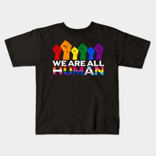 We Are All Human LGBT Pride Kids T-Shirt